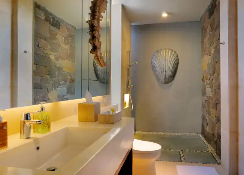 image of duplex bathroom